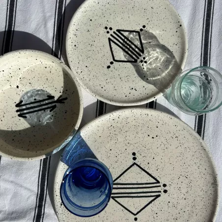 Petite assiette plate en céramique | Collection “Amazing Amazigh”