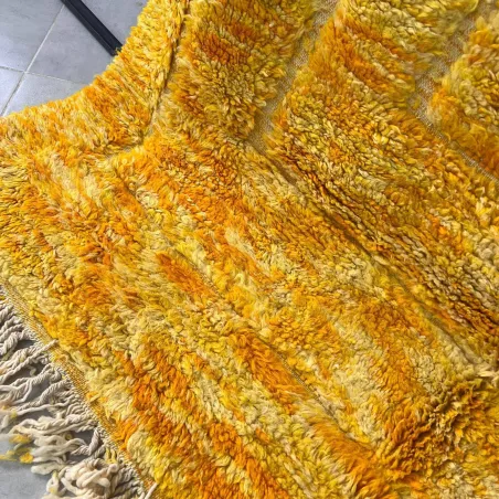 Tapis berbère Beni Ouarain jaune
