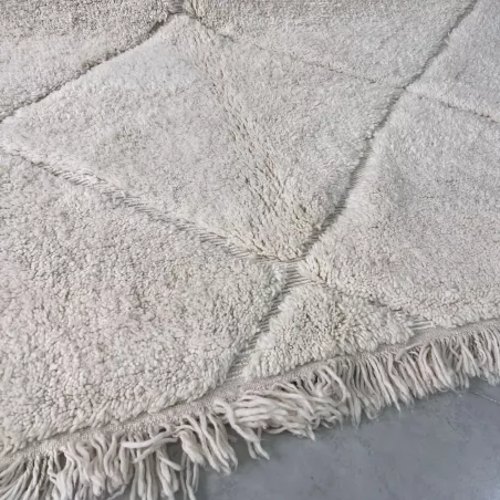 Tapis berbère Beni Ouarain losanges beige