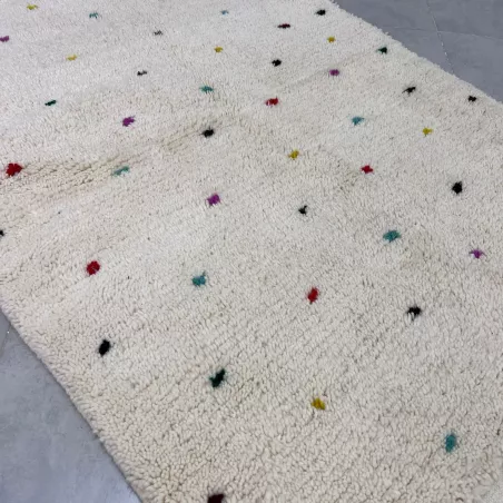 Tapis berbère Azilal à pois coloré
